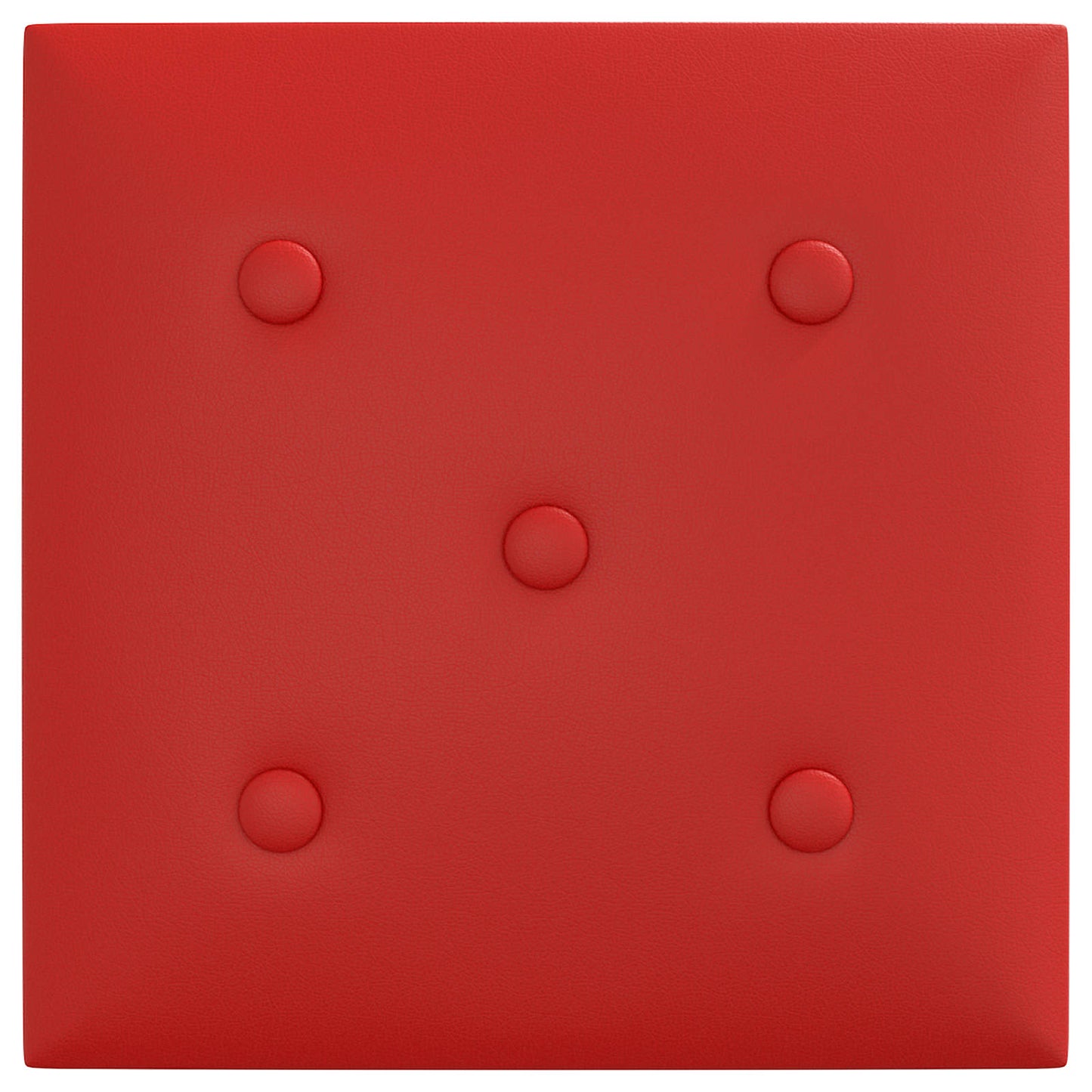 Testiera da Parete 12 pcs Rosso Vino 30 x 30 cm Pelle Sintetica