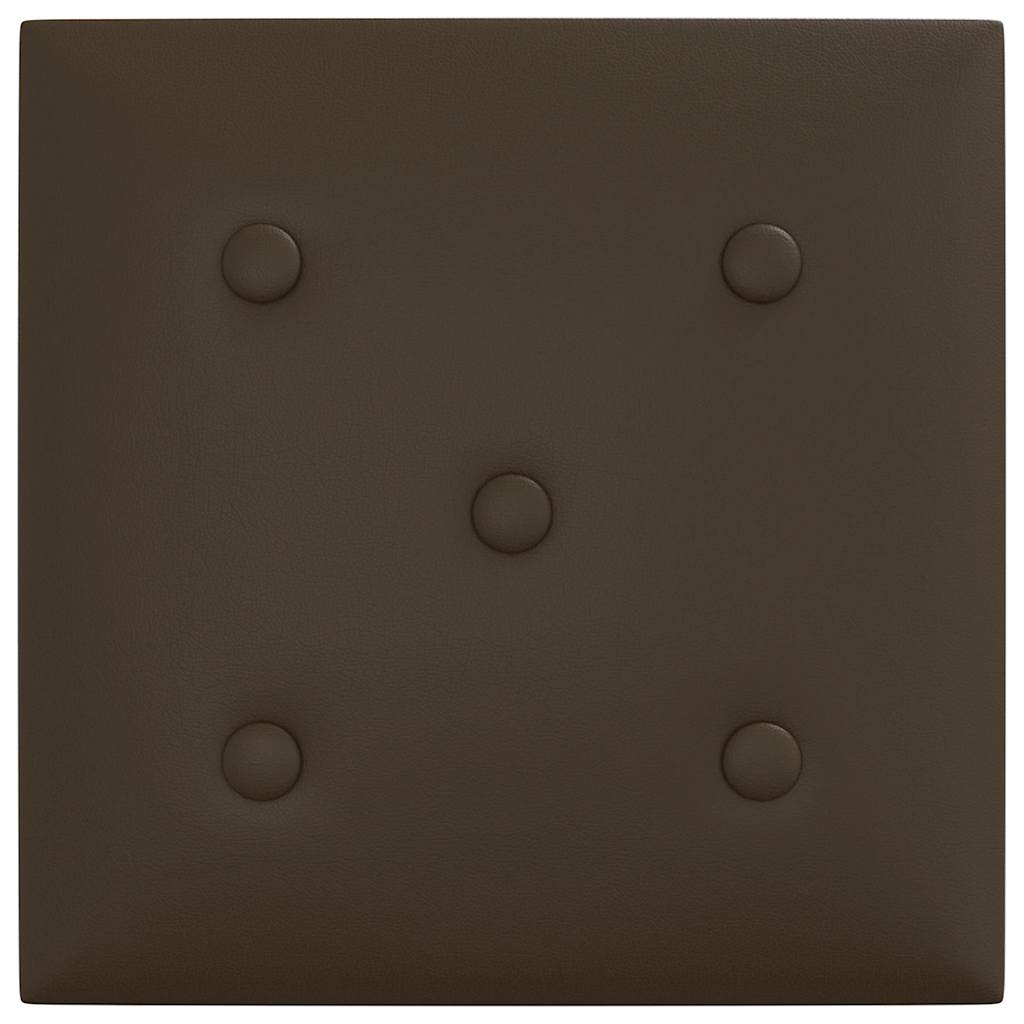 Pannelli Murali 12 pz Marroni 30x30 cm Similpelle 1,08 m² - homemem39