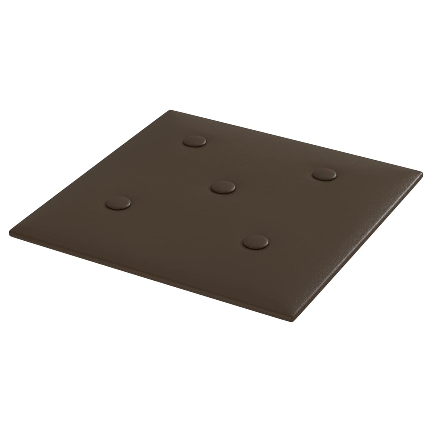 Testiera da Parete 12 pcs Marrone 30 x 30 cm Pelle Sintetica