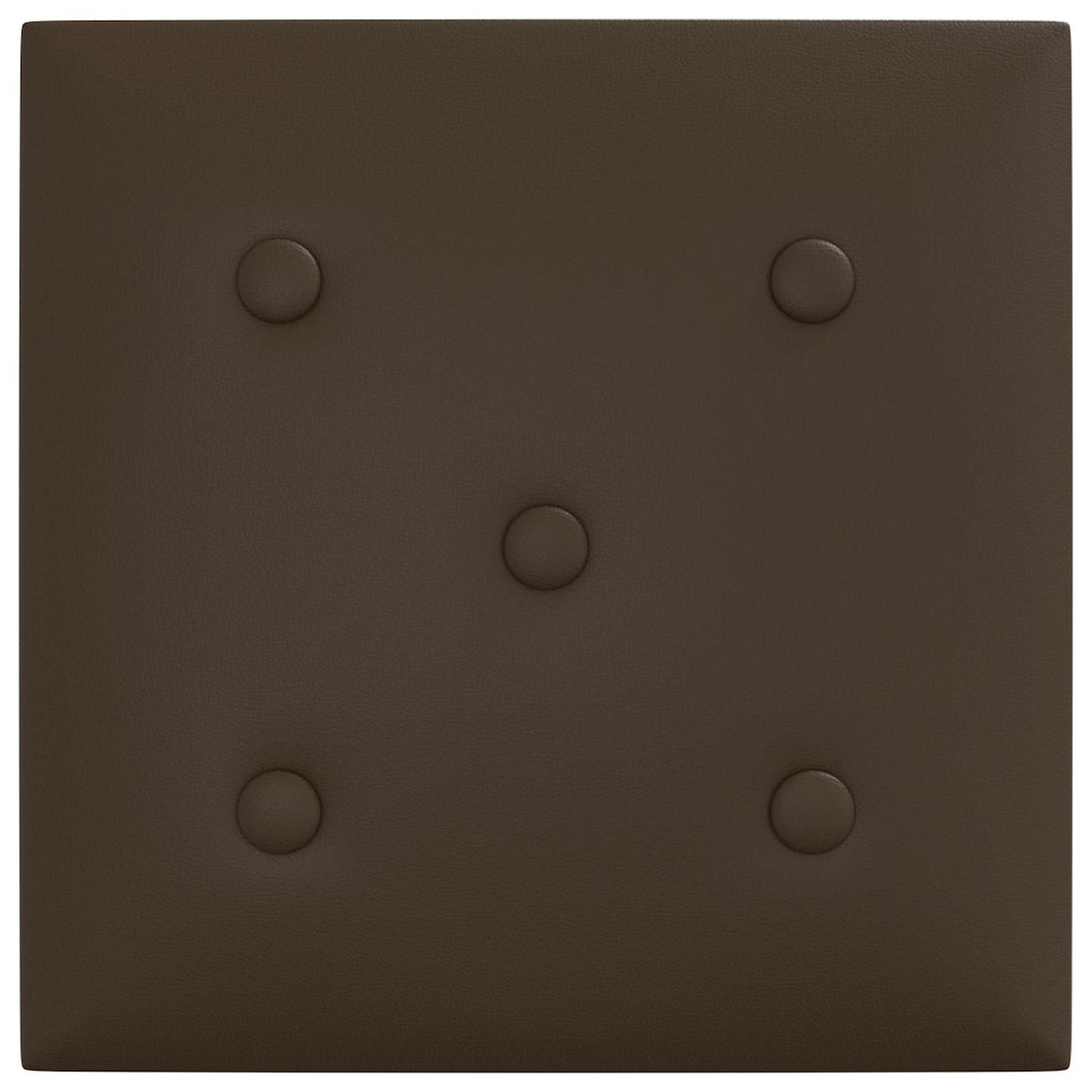 Testiera da Parete 12 pcs Marrone 30 x 30 cm Pelle Sintetica
