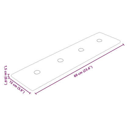 Pannelli Murali 12 pz Cappuccino 60x15 cm Similpelle 1,08 m² - homemem39