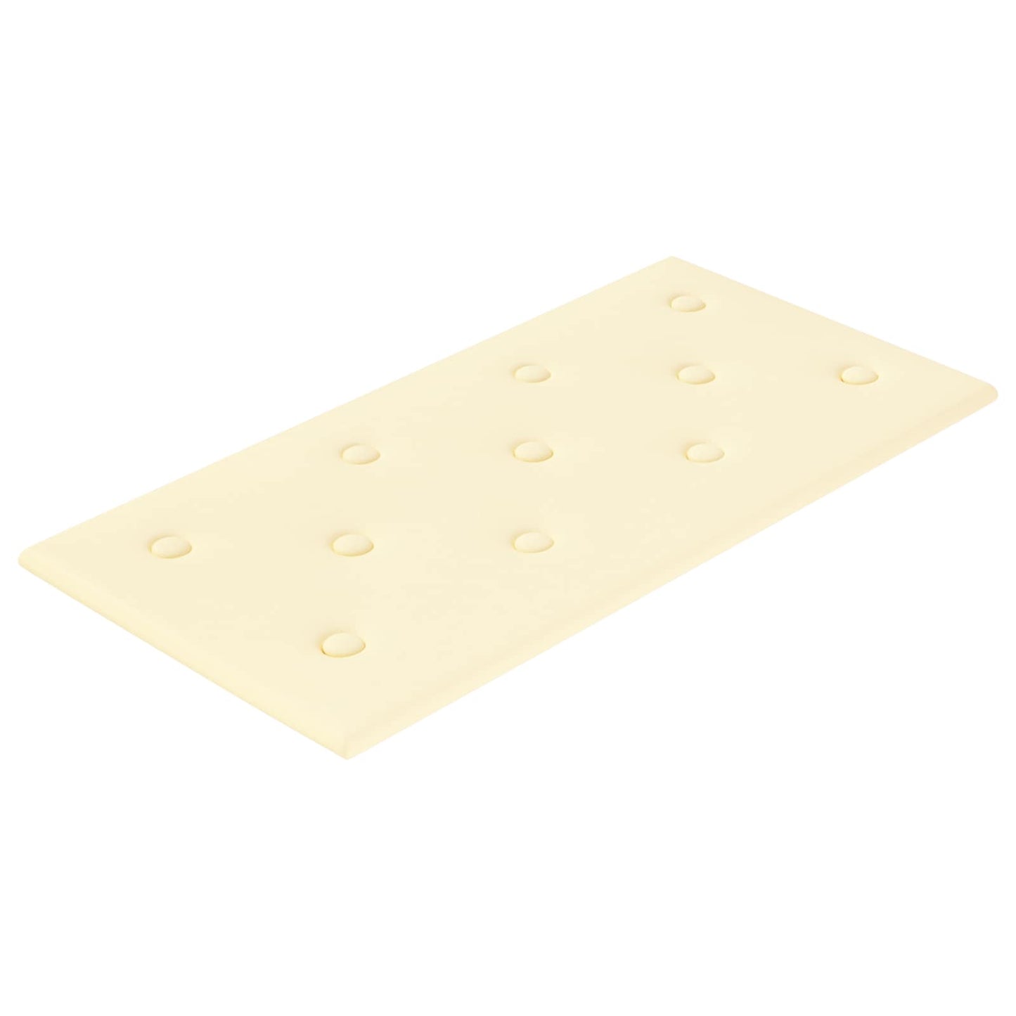 Testiera da Parete 12 pcs Crema 60 x 30 cm Pelle Sintetica | homemem39