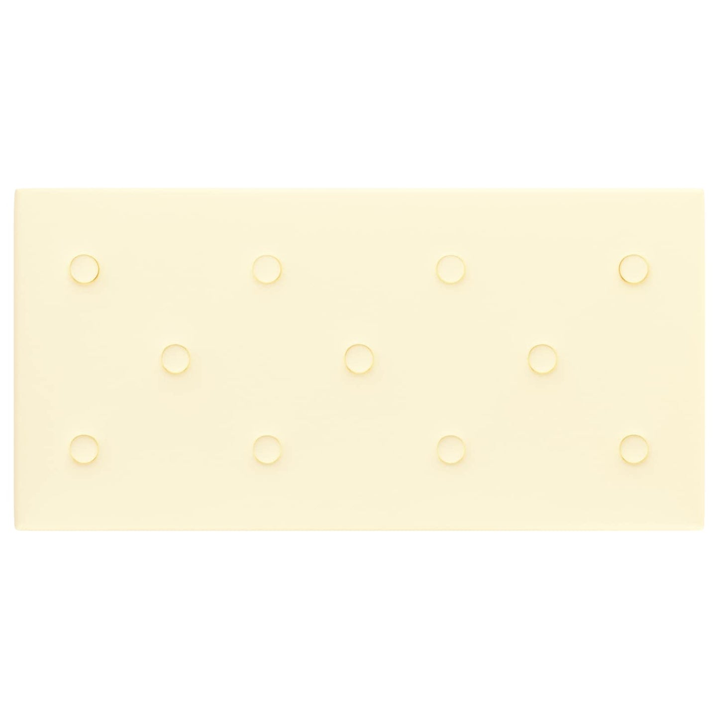 Testiera da Parete 12 pcs Crema 60 x 30 cm Pelle Sintetica | homemem39