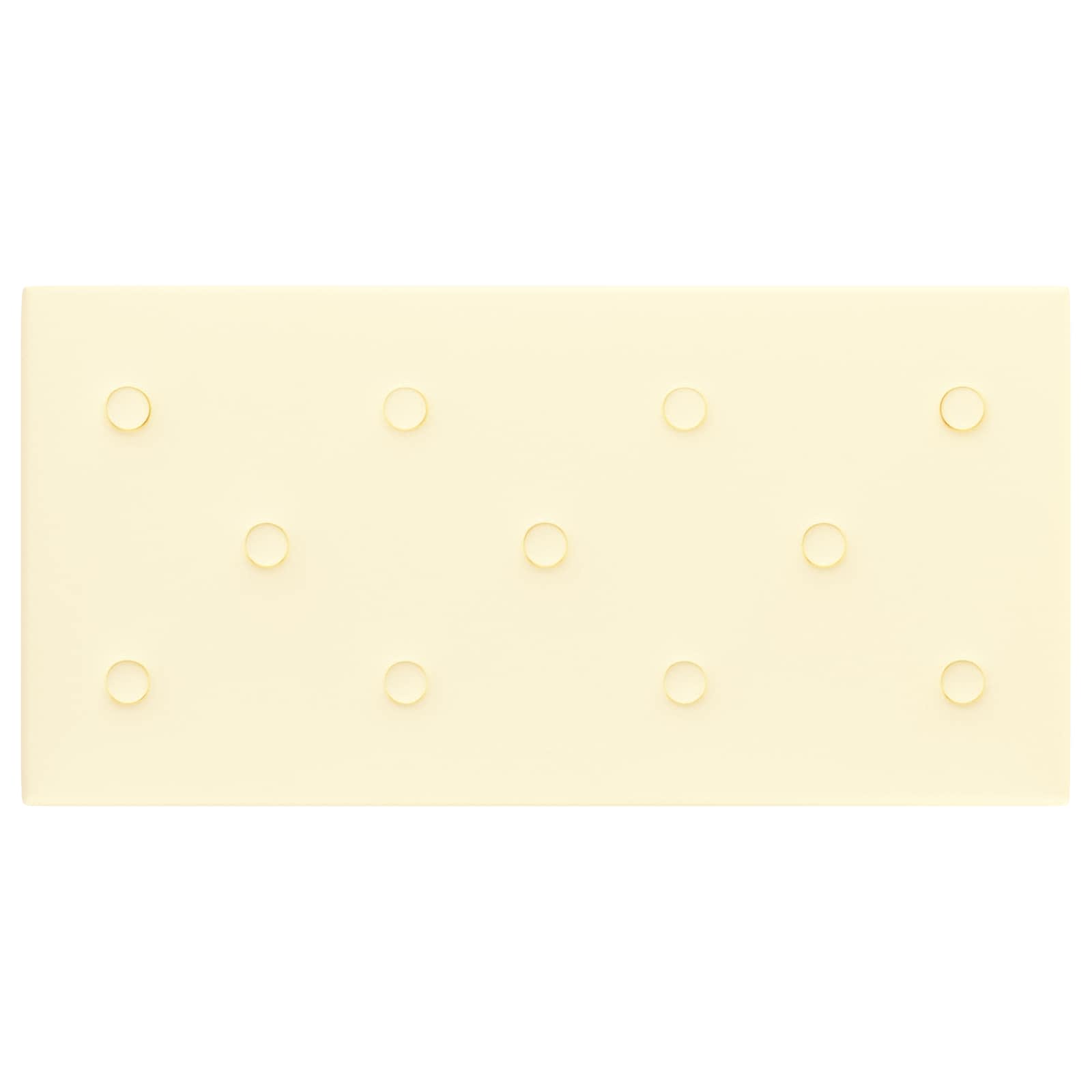 Testiera da Parete 12 pcs Crema 60 x 30 cm Pelle Sintetica | homemem39