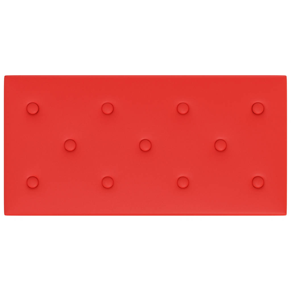 Pannelli Murali 12 pz Rossi 60x30 cm Similpelle 2,16 m² - homemem39