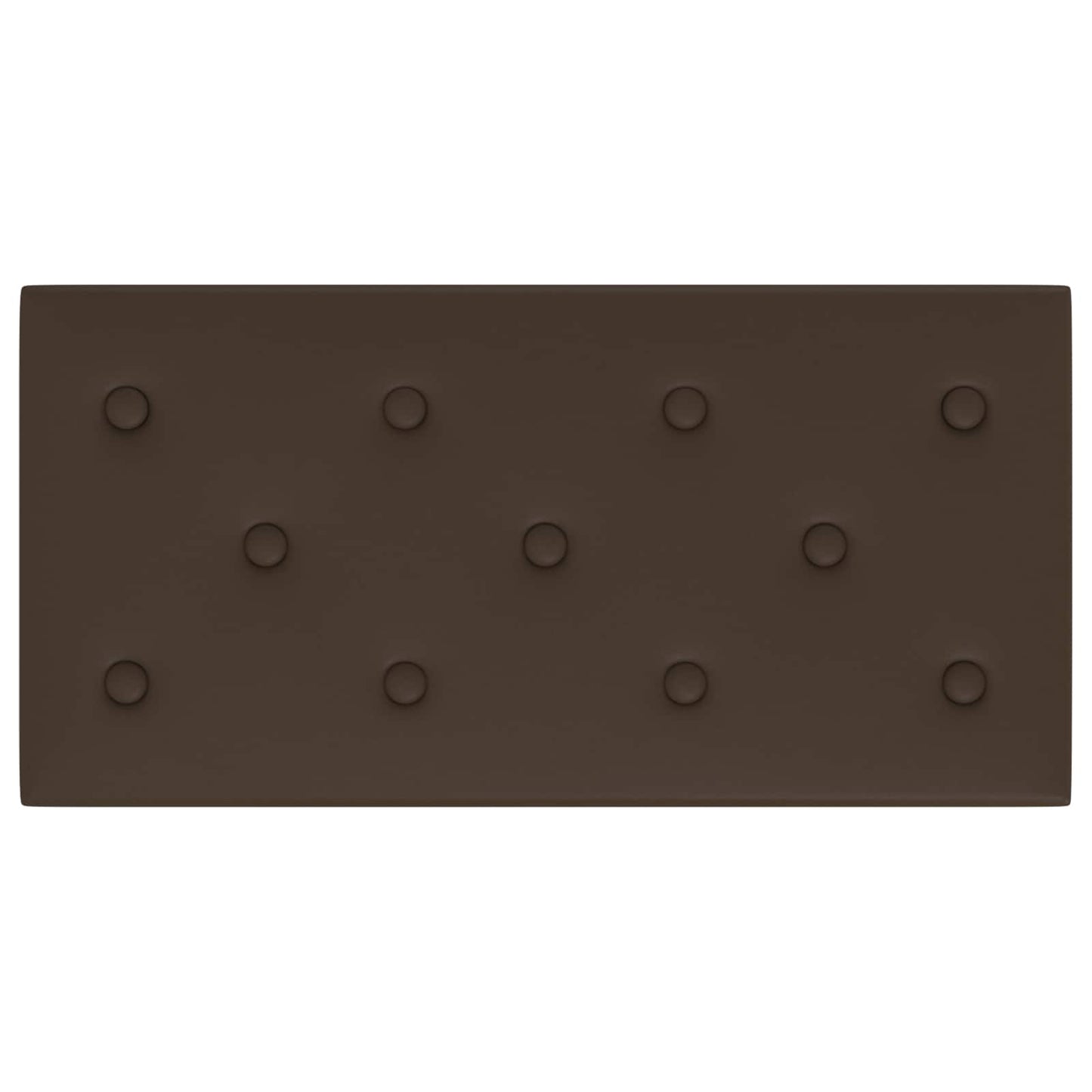 Testiera da Parete 12 pcs Marrone 60 x 30 cm Pelle Sintetica | homemem39