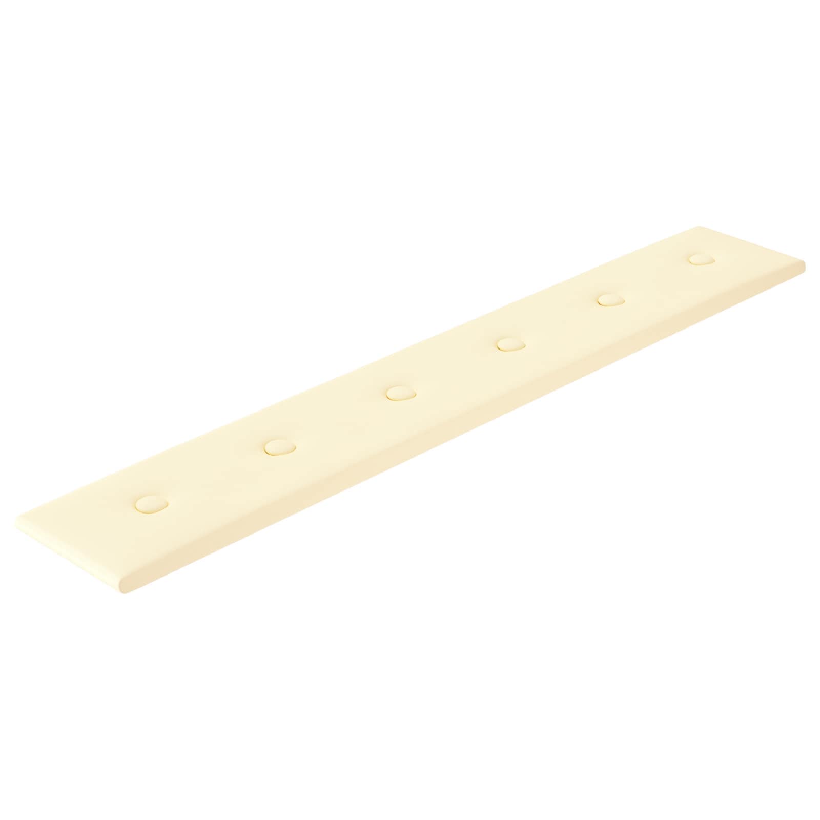 Testiera da Parete 12 pcs Crema 90 x 15 cm Pelle Sintetica | homemem39