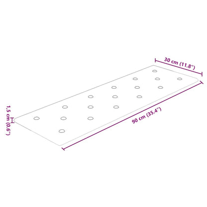 Pannelli Murali 12 pz Cappuccino 90x30 cm in Similpelle 3,24 m² - homemem39