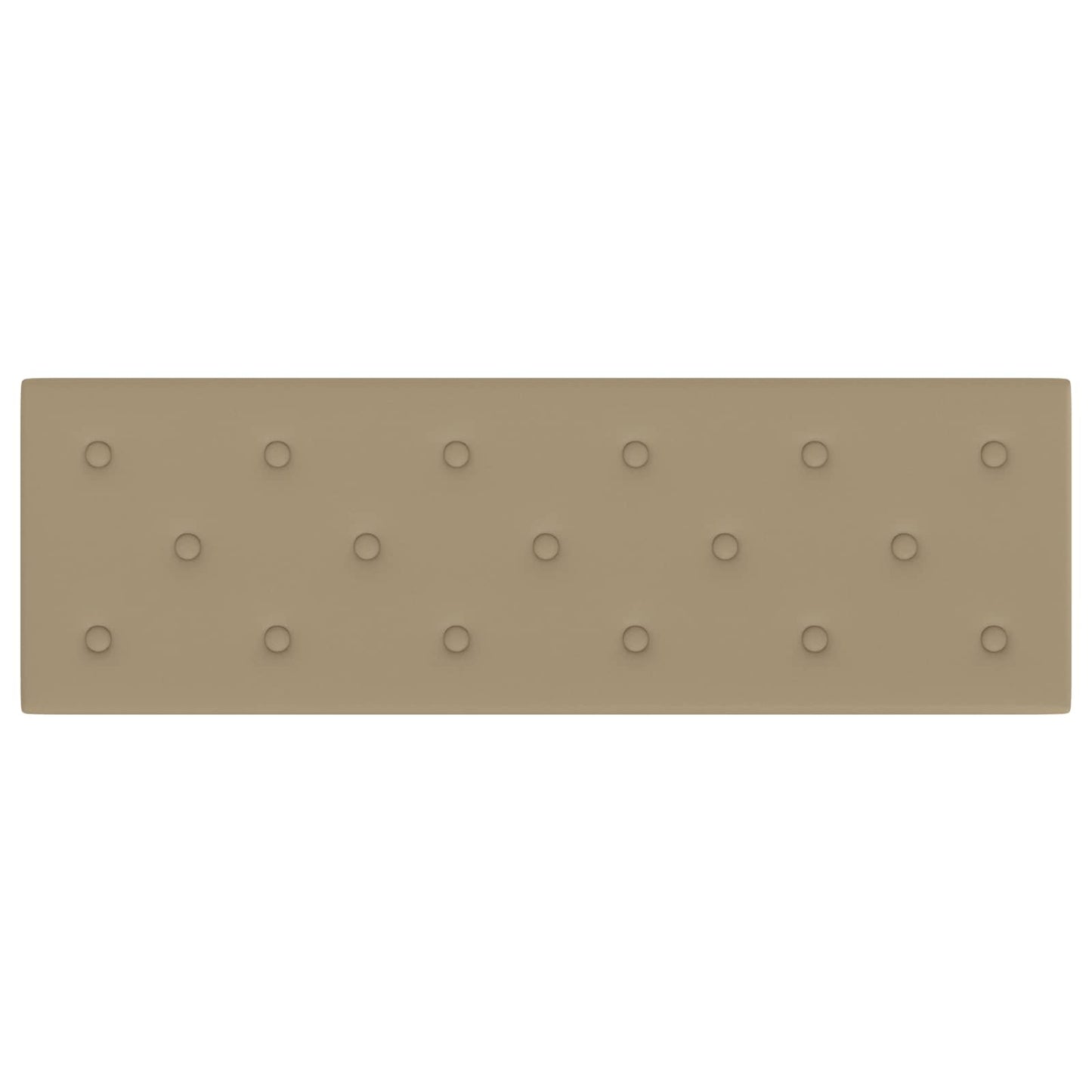 Testiera da Parete 12 pcs Cappuccino 90 x 30 cm Pelle Sintetica | homemem39