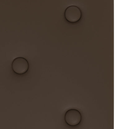 Testiera da Parete 12 pcs Marrone 90 x 30 cm Pelle Sintetica | homemem39