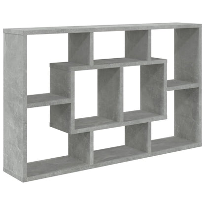 Mensola a Muro Grigio Cemento 85x16x52,5cm in Legno Multistrato - homemem39