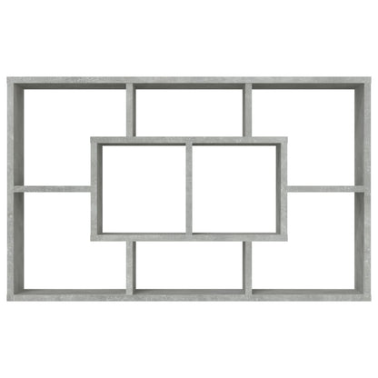 Mensola a Muro Grigio Cemento 85x16x52,5cm in Legno Multistrato - homemem39