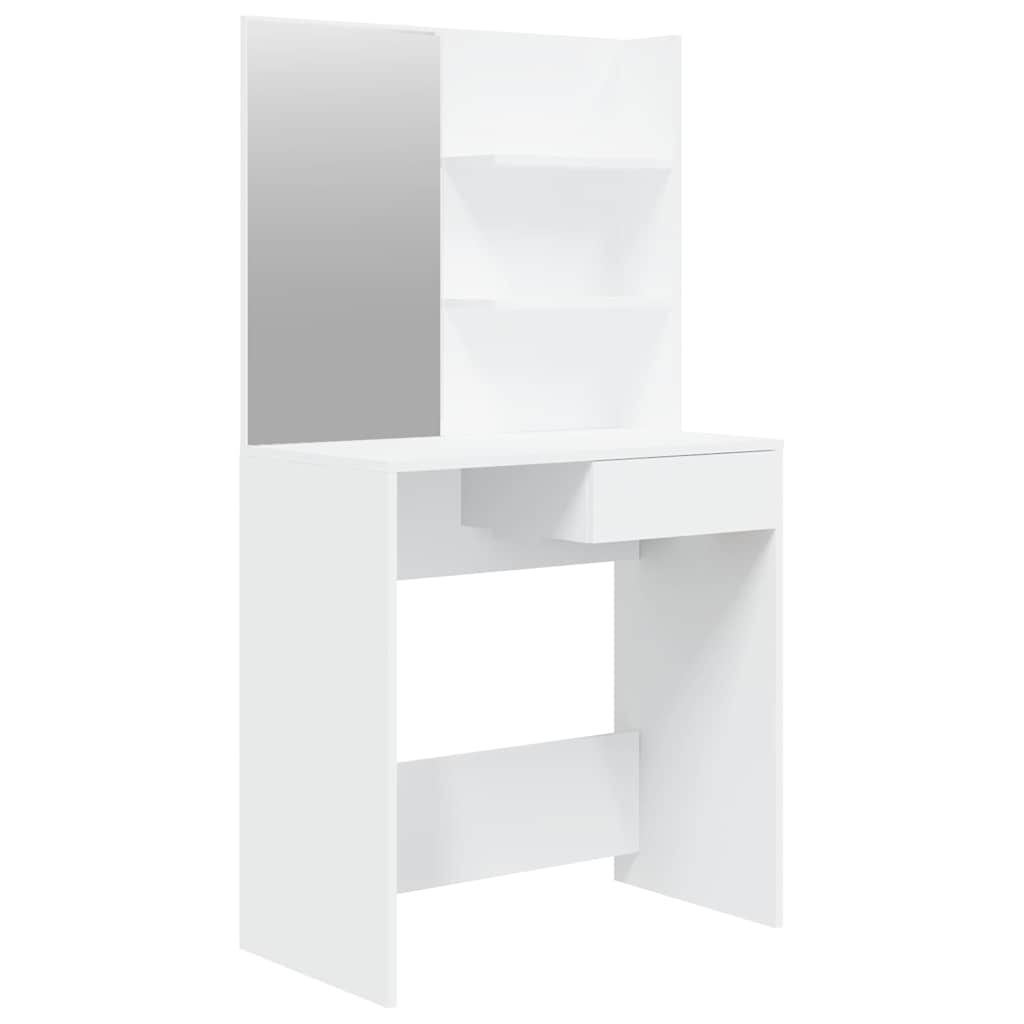 Toeletta con Specchio Bianco 74,5x40x141 cm | homemem39