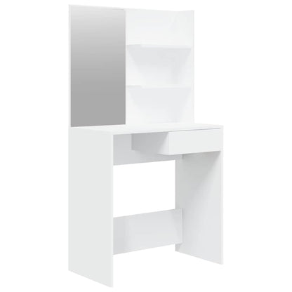 Toeletta con Specchio Bianco 74,5x40x141 cm | homemem39