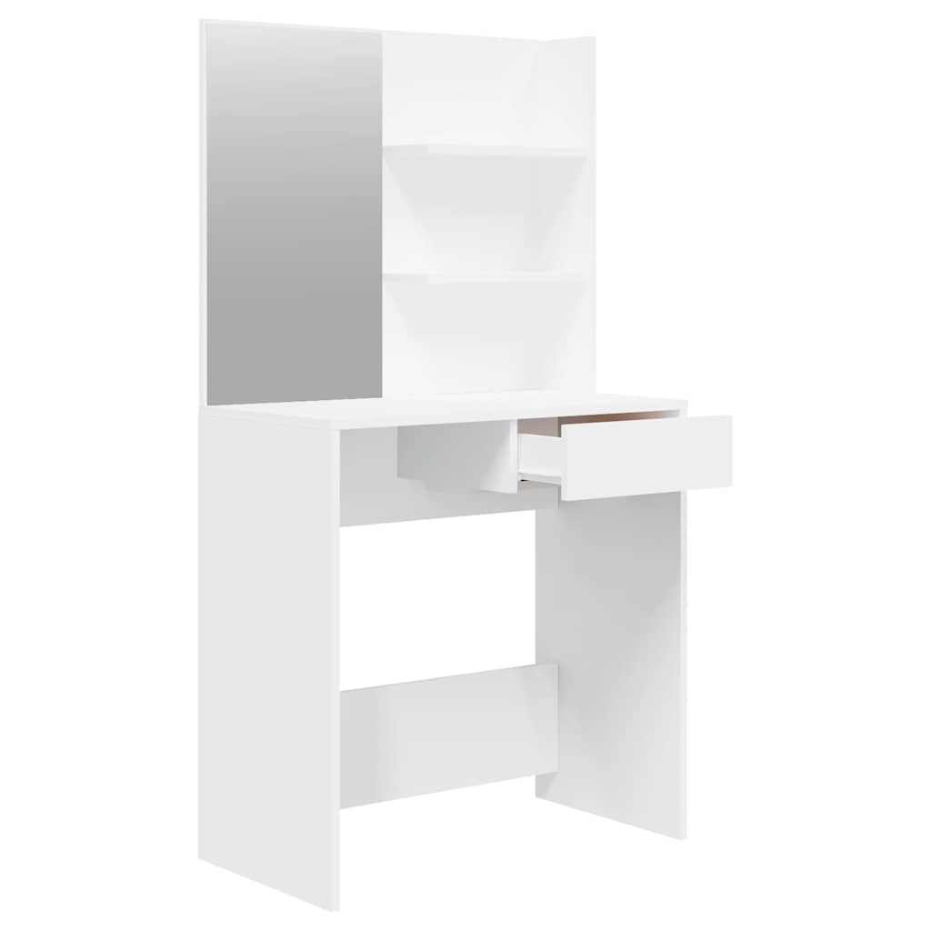 Toeletta con Specchio Bianco 74,5x40x141 cm | homemem39