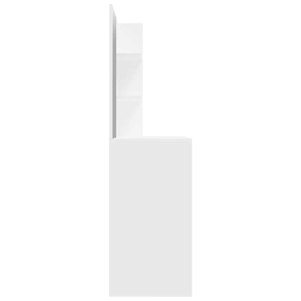 Toeletta con Specchio Bianco 74,5x40x141 cm | homemem39