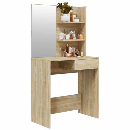 Toeletta con Specchio Rovere Sonoma 74,5x40x141 cm | homemem39