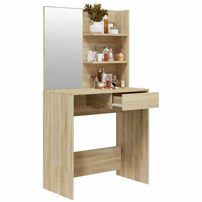 Toeletta con Specchio Rovere Sonoma 74,5x40x141 cm | homemem39