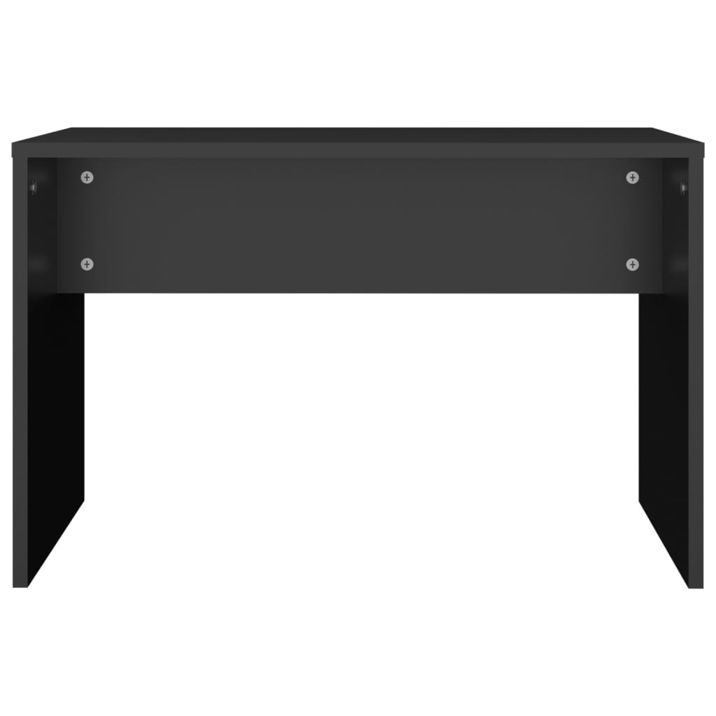 Sgabello da Toeletta Nero 70x35x45 cm Legno Multistrato - homemem39