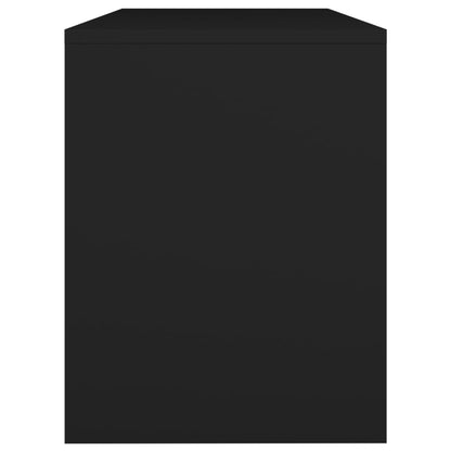 Sgabello da Toeletta Nero 70x35x45 cm Legno Multistrato