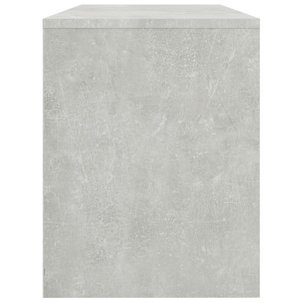 Sgabello Toeletta Grigio Cemento 70x35x45 cm Legno Multistrato