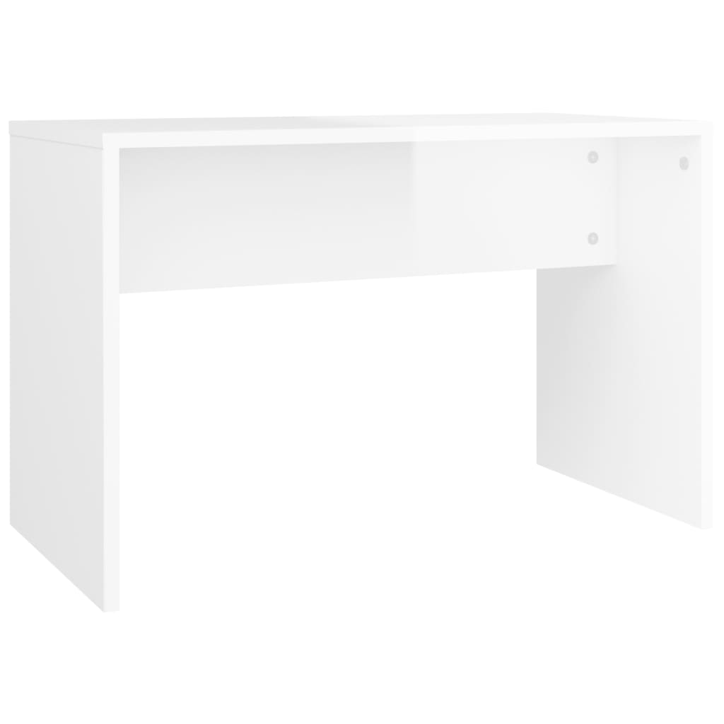 Sgabello da Toeletta Bianco Lucido 70x35x45cm Legno Multistrato - homemem39