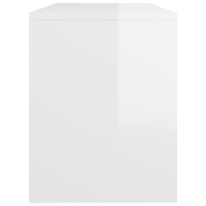 Sgabello da Toeletta Bianco Lucido 70x35x45cm Legno Multistrato - homemem39