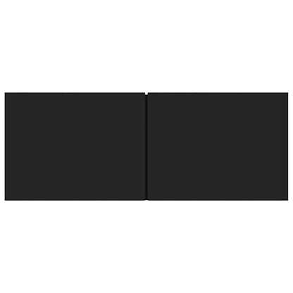 Mobili Porta TV 2 pz Neri 80x30x30 cm in Legno Multistrato - homemem39