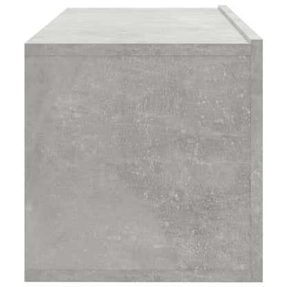 Mobili TV da Parete 2 pz Grigio Cemento 100x30x30 cm in Legno