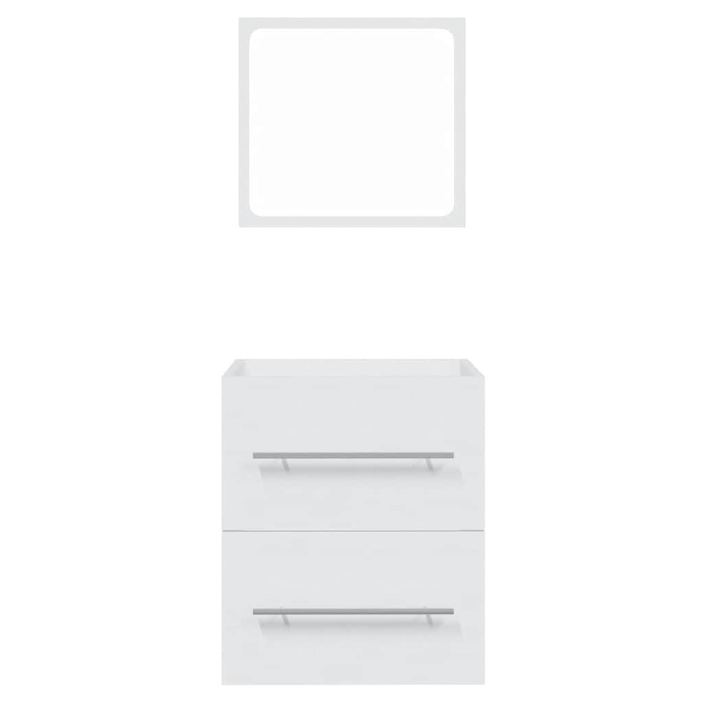 Mobile da Bagno con Specchio Bianco 41x38,5x48 cm | homemem39