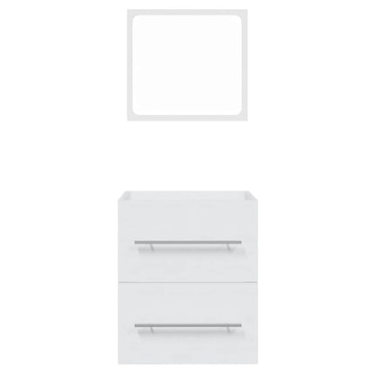 Mobile da Bagno con Specchio Bianco 41x38,5x48 cm | homemem39