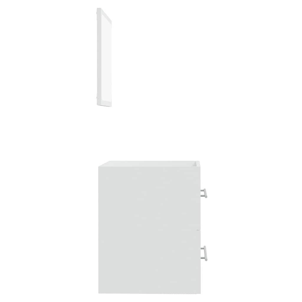Mobile da Bagno con Specchio Bianco 41x38,5x48 cm | homemem39