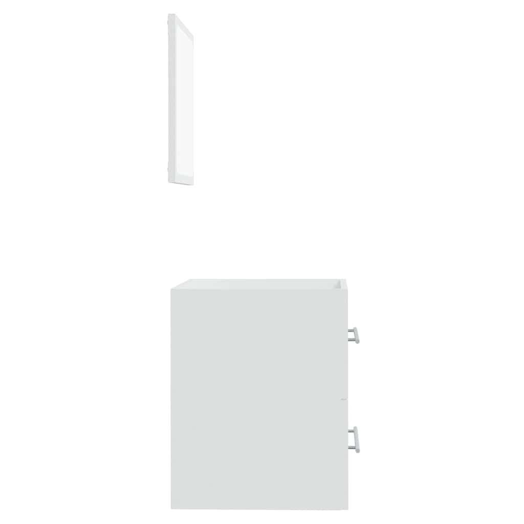 Mobile da Bagno con Specchio Bianco 41x38,5x48 cm