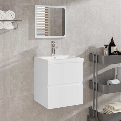 Mobile da Bagno con Specchio legno multistrato