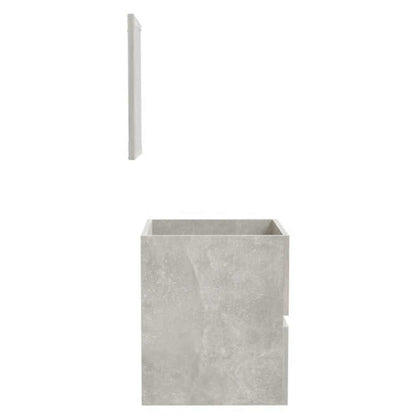 Mobile da Bagno con Specchio Grigio Cemento Legno Multistrato | homemem39