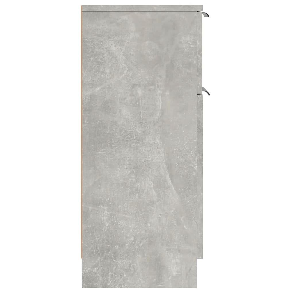 Credenza Grigio Cemento 30x30x70 cm in Legno Multistrato - homemem39