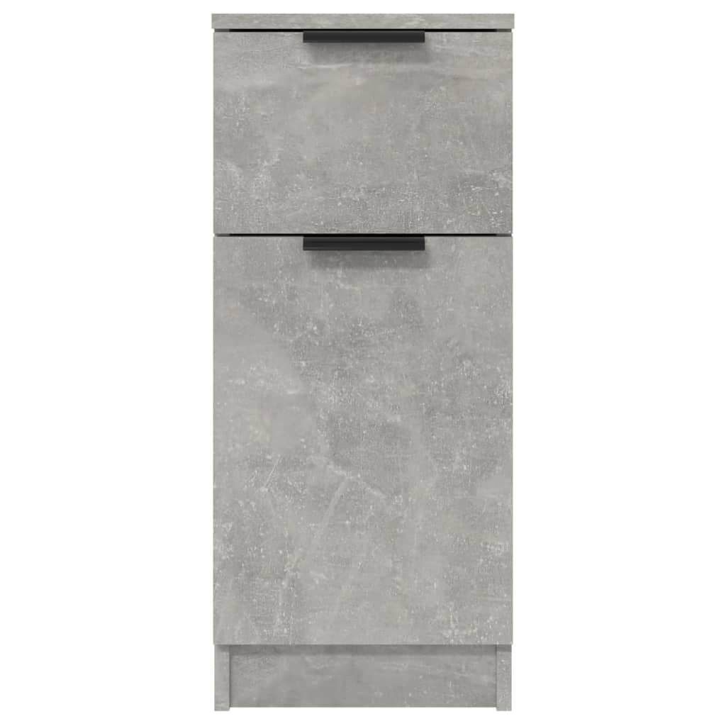 Credenze 2 pz Grigio Cemento 30x30x70 cm in Legno Multistrato - homemem39