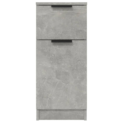 Credenze 2 pz Grigio Cemento 30x30x70 cm in Legno Multistrato - homemem39