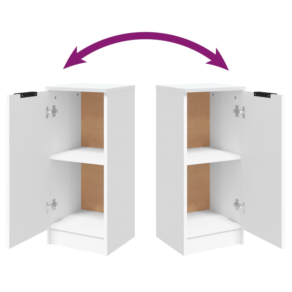 Credenza Bianca 30x30x70 cm in Legno Multistrato