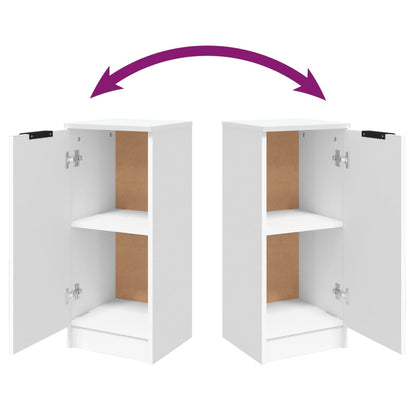 Credenza Bianca 30x30x70 cm in Legno Multistrato