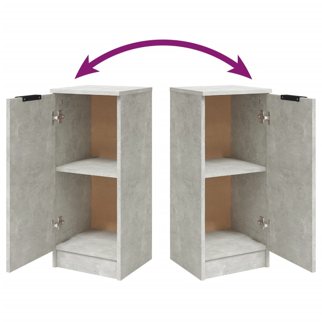 Credenza Grigio Cemento 30x30x70 cm in Legno Multistrato - homemem39