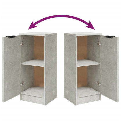 Credenza Grigio Cemento 30x30x70 cm in Legno Multistrato - homemem39