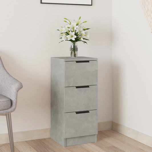 Credenza Grigio Cemento 30x30x70 cm in Legno Multistrato - homemem39
