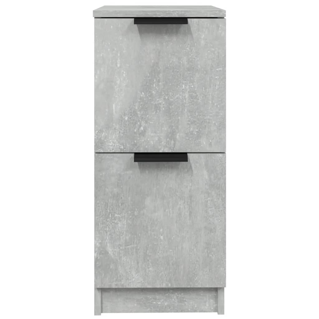 Credenze 2 pz Grigio Cemento 30x30x70 cm in Legno Multistrato - homemem39
