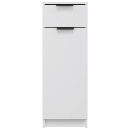 Armadio da Bagno Bianco 32x33,5x90 cm in Legno Multistrato - homemem39