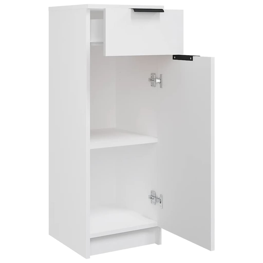Armadio da Bagno Bianco 32x33,5x90 cm in Legno Multistrato - homemem39