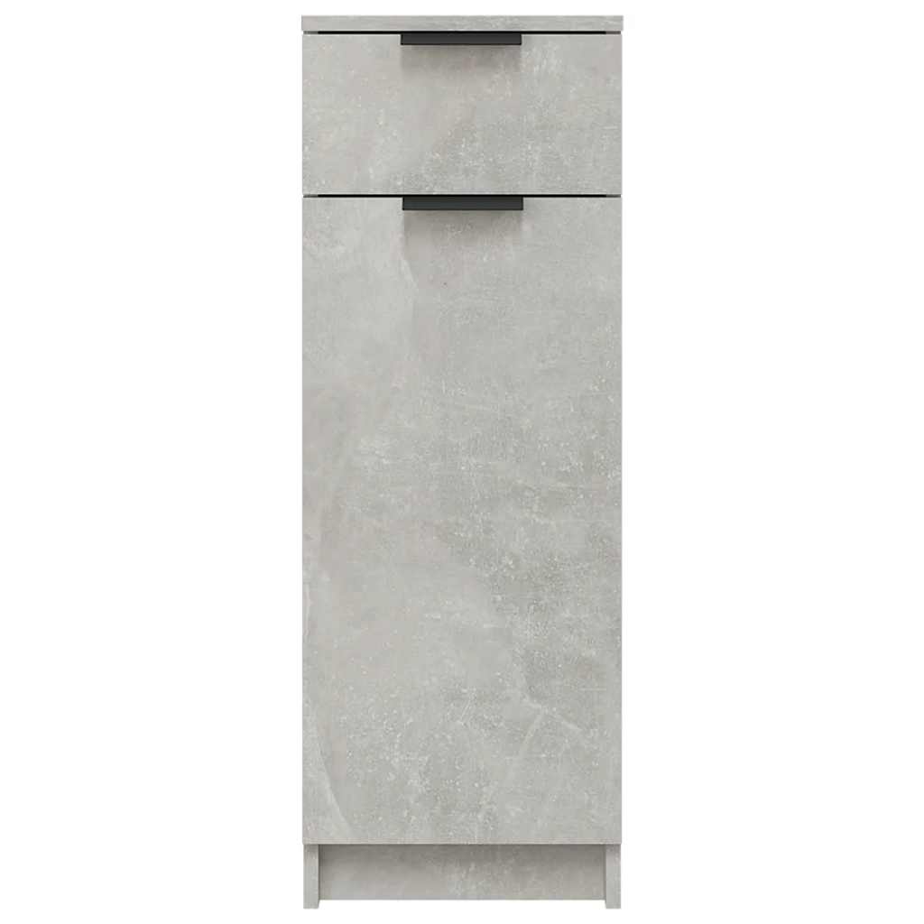 Armadio da Bagno Grigio Cemento 32x34x90cm in Legno Multistrato - homemem39