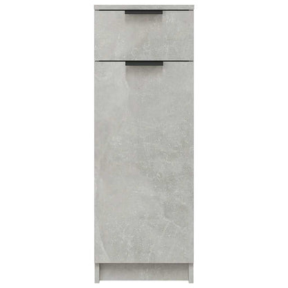 Armadio da Bagno Grigio Cemento 32x34x90cm in Legno Multistrato - homemem39