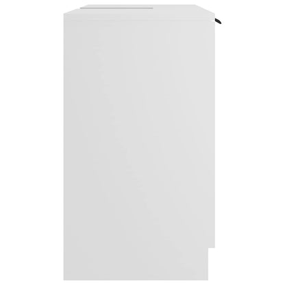 Armadietto da Bagno Bianco 64,5x33,5x59 cm in Legno Multistrato | homemem39