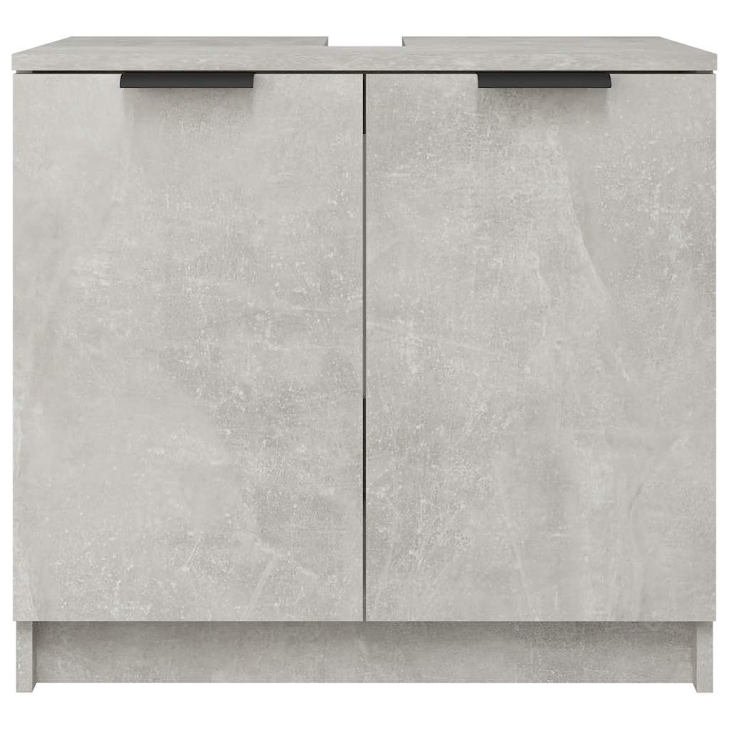 Mobile Bagno Grigio Cemento 64,5x33,5x59cm in Legno Multistrato | homemem39